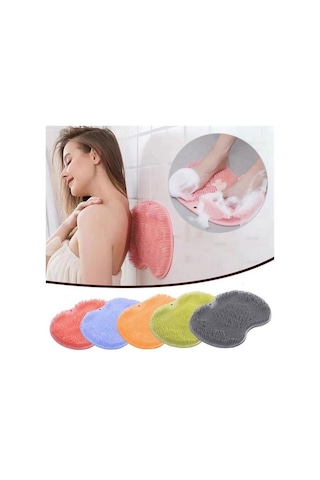 Evyora Çok Amaçlı Esnek Yumuşak Banyo El Ayak Vücut Plastik Duş Matı Plastik Banyo Matı Pembe