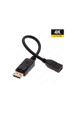 4k Displayport Erkek To Mini Displayport Dişi Çevirici Kablo