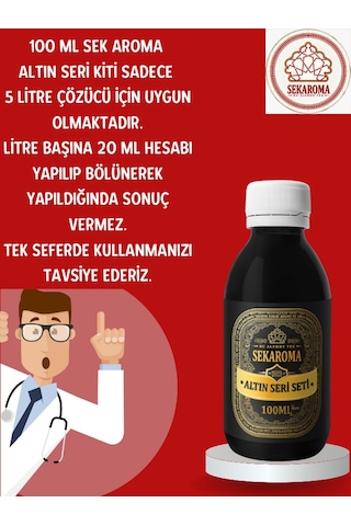 Sek Aroma Hazır Karışım Altın Seri Anason Yağı - Hazır Karışım Altın Seri Rakı Kiti 10 x 100 ML