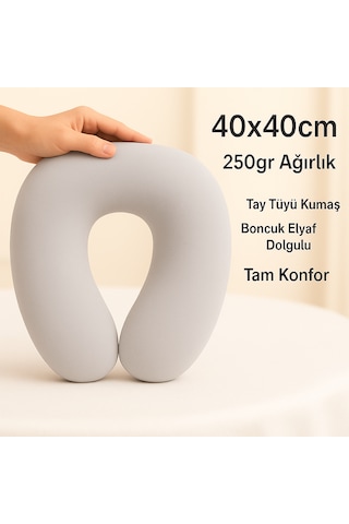 Seyahat Boyun Yastığı Ortopedik Beyaz