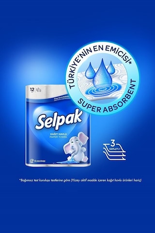 Selpak Kağıt Havlu 12 Rulo