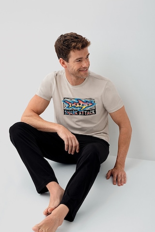 Arnetta Erkek Krem Pijama Takım Ar3701-s-v1 Krem