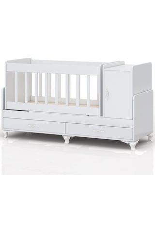 Anne Yanı, Sallanır, Büyüyen Bebek Beşiği, Yataklı, Sarı Uyku Setli, Çekmeceli, Kapaklı 60 X 120 Sarı