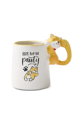 Aryıldz Tails Kedi Figürlü Kupa 545ml 278390 Beyaz - Sarı
