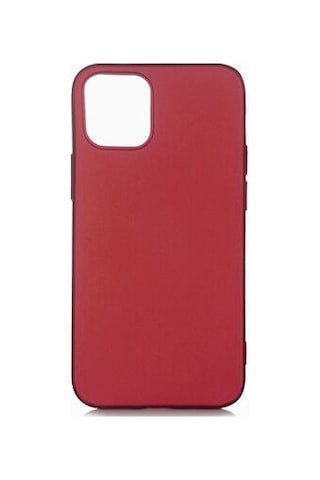 Apple Uyumlu iPhone 12 Mini Kılıf Esnek Yapılı İnce Slim Silikon Kapak Ryc/premier Bordo