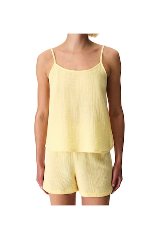 Penti Pastel Sarı Sunny Day Muslin Pamuklu Şortlu Pijama Takımı Yl52