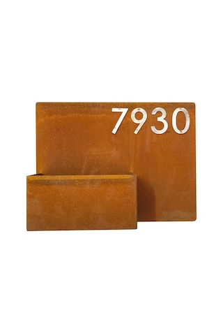 Corten Numaralı Modern Saksı