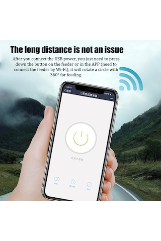 Vkemall Akvaryum Otomatik Yemleyici - Wifi İle Uzaktan Kontrol, Zaman Ayarı Ve Geri Sayım Özelliği, Farklı Yem Tipleri İçin Uyumlu