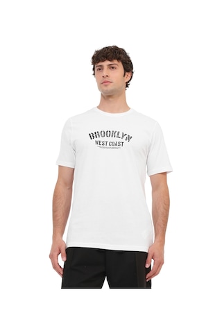 Kinetix Ml West 11kms02 Beyaz Erkek Kısa Kol T-shirt