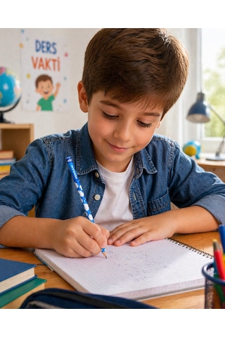 Pensan Bulutlar Desenli Kurşun Kalem 96060 Çok Renkli