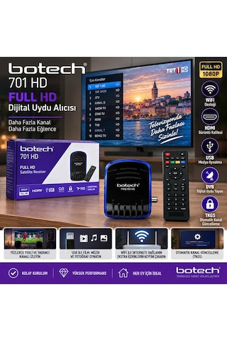 Hd Uydu Alıcısı Full Hd Hdmı - Usb - Wifi Pıko-701 4915
