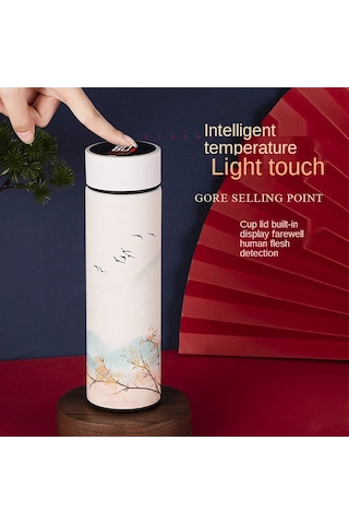 Çin Tarzı Termo Şişe Fincan Akıllı Sıcaklık Göstergesi İçme İsı Diğer Çok Renkli