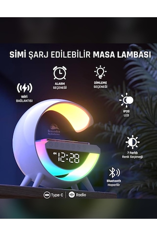 Noas Simi Şarjlı Masa Lambası Beyaz