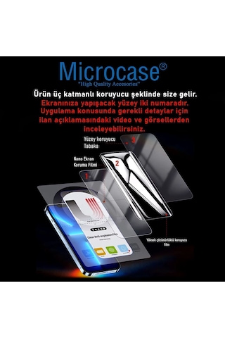 Microcase Xiaomi Poco F9 Ultra Global İle Uyumlu Full Tpu Ön Arka Nano Koruma- Ekm103
