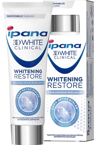 Ipana 3D White Clinical Canlandıran Parlaklık & Beyazlık Diş Macunu 65 ML