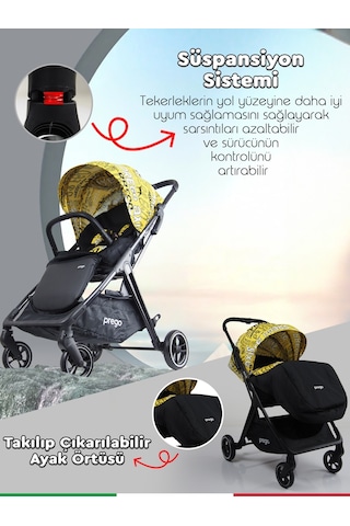 Prego Axis 360 Derece Dönebilen Oturma Üniteli Çift Yönlü Bebek A