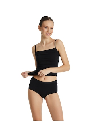 Blackspade 1306 Kadın Essential Midi Slip Siyah Siyah