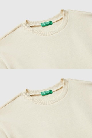 United Colors Of Benetton Erkek Çocuk 3j68c10qk-25k Sweatshirt Bej-1930 Bej
