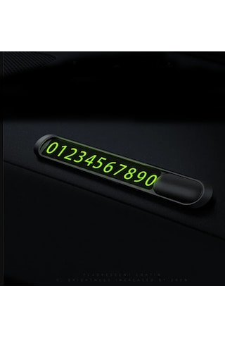 Araç İçi Numaratör Park Telefon Numarası Fosforlu Numaratör