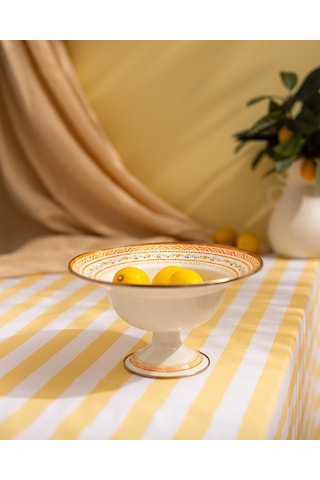 Madame Coco Rodez Ayaklı Meyve Kasesi - Turuncu - 30 Cm 8684427228470 Turuncu