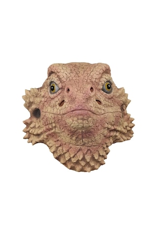 Trendooze Taklit Partisi Maskesi Maskesi Kostüm Kertenkele Kafa İçin Hayvan Fantezi Elbise Cadılar Bayramı Ex