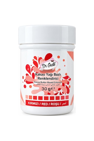 Dr. Gusto Kırmızı Çikolata Boyası 30 Gr