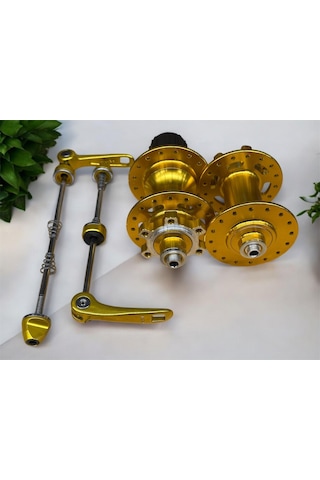 Forte Gt Xbyc 680 Bisiklet Hub Sesli Ön Arka Kaset Göbek Seti 32 Delik 6 Vida Qr Mandal Gold