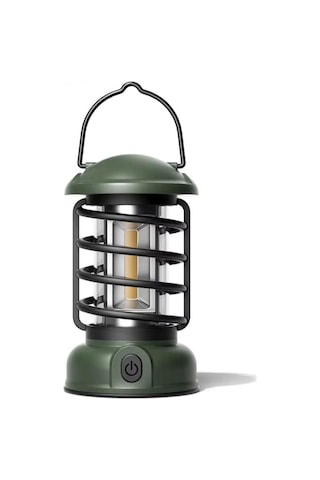 Kamp Lambası - 300 Lümen - Madfox Vintage Glamping - Yeşil - 547321 Çok Renkli