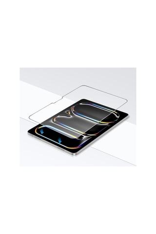 Apple İpad Pro 13 İnç İle Uyumlu Ekran Koruyucu 9h Temperli Kırılmaz Esnek Nano Cam, Çizilmeye Ve Darbeye Dayanıklı Koruma, Hd Şeffaf 2024