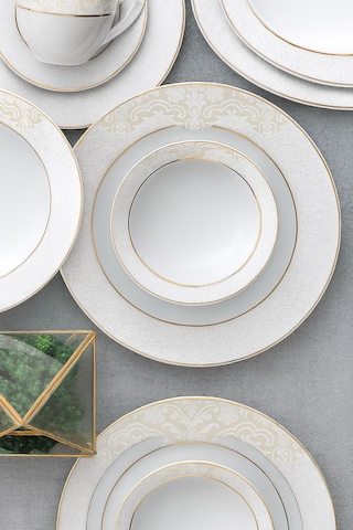 Güral Fodis Güral Porselen Tolstoy 84 Parça Yemek Takımı02 Açık