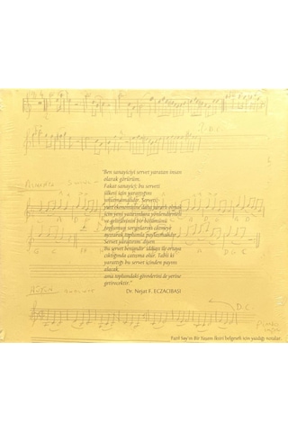 Plak Değildir Cd Dir Cd Dr. Nejat F. Eczacıbaşı Bir Yaşam İksir