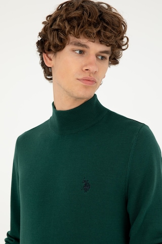 U.s. Polo Assn. Erkek Koyu Yeşil Kazak /triko 50293499-vr079 Koyu Yeşil