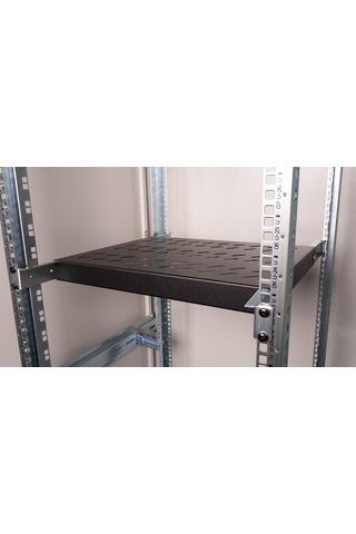 Lande 19 Rack Kabinet Uyumlu Sabit Raf Siyah 800mm Kabinetler İçin