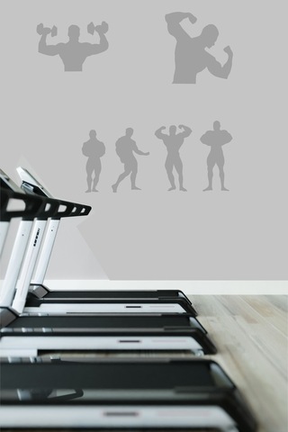 Spor Salonu Dekoratif Duvar Sticker. (30 Cm 1 Adet)