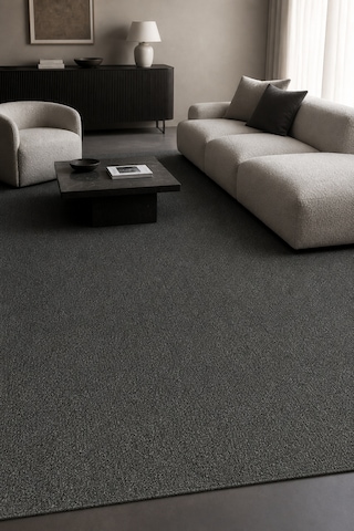 Orıont Antrasit Kaymaz Taban Yıkanabilir Salon Halısı