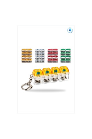 Işıklı Klavye Anahtarlık Mekanik Switch Tasarımı Anahtar Düzenley