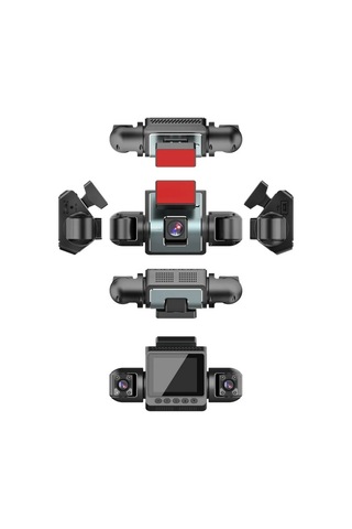 Araç İçi Kamera 4 Kameralı 170 Derece Açılı Yol Takip İç Mekan Ve Arka Kamera Kayıt 1080p Fullhd