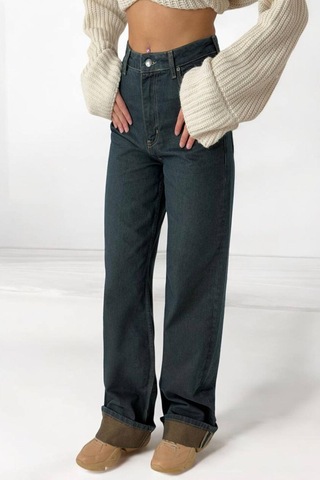Lacarino 7714 W.leg Kadın Jean Pantolon Od Brown