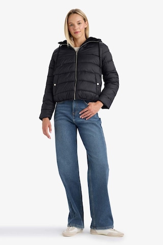 Defacto Su Geçirmez Regular Fit Kapüşonlu Suni Kürk Astarlı Mont F2145ax25wnbk27 Siyah-bk27