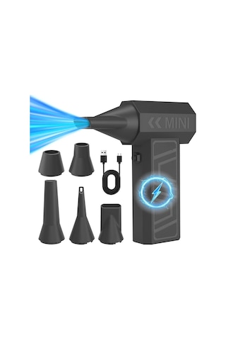 Xuweiwei 300000 Rpm Yüksek Hızlı Mini Turbo Fan Standard Şarj Edilebilir Pil Kompakt Taşınabilir Ev Ofis Laptop Oyun Outdoor Serinletici