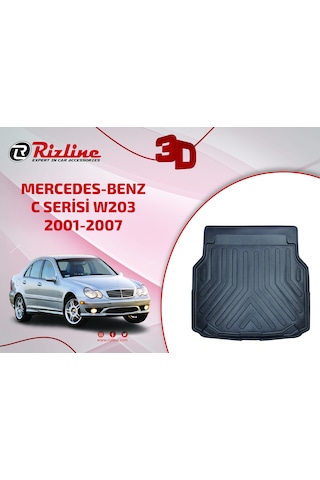 Rizline Mercedes-Benz C Serisi W203 3D Bagaj Havuzu