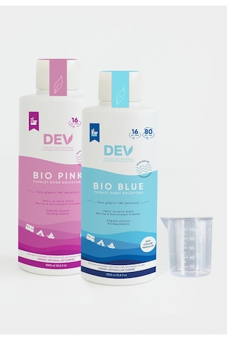 Dev Bio Blue&Pink Tuvalet Kimyasalları 1L -16 Doz Paket
