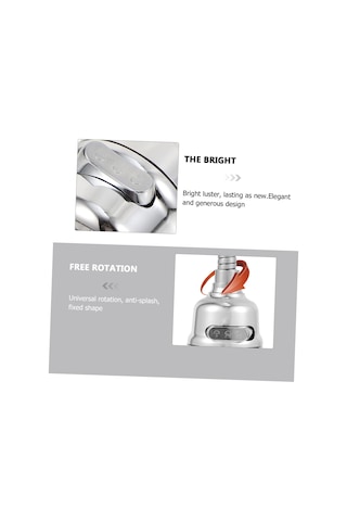 Foytokı 1 Bilgisayar Musluk Duş Püskürtücü Ile Mutfak Musluk Gümüş