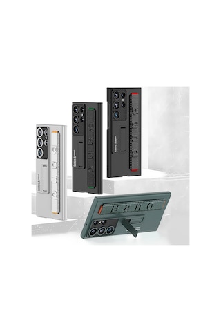 Samsung Galaxy S23 Ultra Kılıf Standlı El Tutmalı Kapak Band