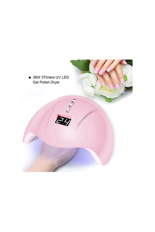 Hangfox 36w Mini Tırnak Kurutma Lambası, Çift Işık Kaynağı, 3 Zaman Ayarı, Otomatik Algılama, Pembe Usb Şarjlı