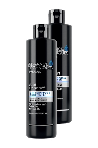 Avon Advance Techniques Kepek Karşıtı 2'si 1 Arada Şampuan + Saç Kremi 2 x 400 ML