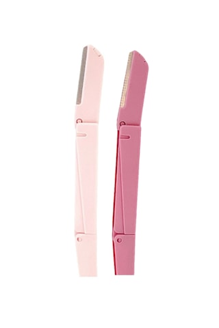 Sindo Prime Kaş Alma Çift Katlama Jilet Açık Pembe 2'li Set