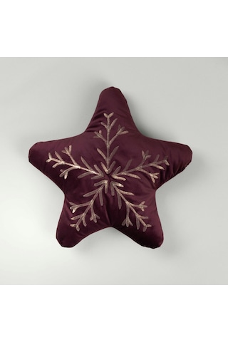 Linens Star 37x35 Cm Kırlent Bordo Bordo
