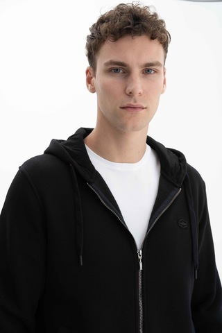 AR-MA Arma Erkek Regular Fit 3 İplik Şardonlu Tam Fermuar Kapüşonlu Cepli Sweatshirt 001