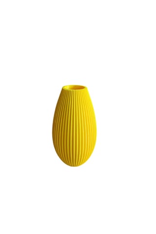 Sarı Dekoratif Vazo, 150 Mm, 3d Baskı